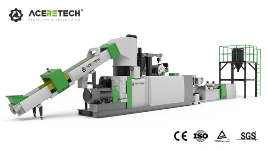 Abbaubare Kunststoff-Recyclingmaschine 3 in 1